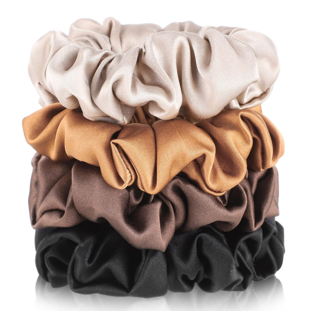 Luna Silk 4 Pack Scrunchies