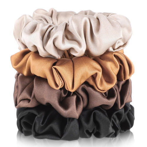 Luna Silk 4 Pack Scrunchies
